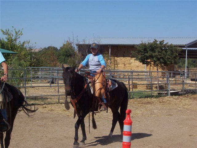 working around a cone